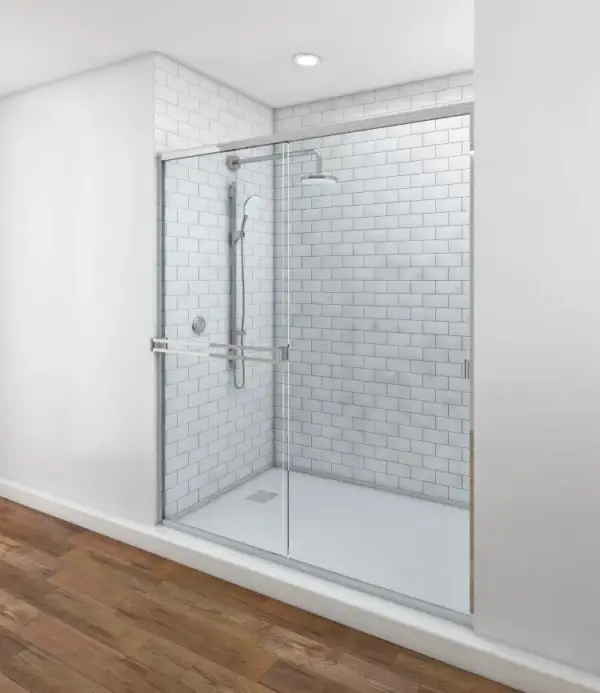 Classic Sliding Shower Doors – Chrome Hardware