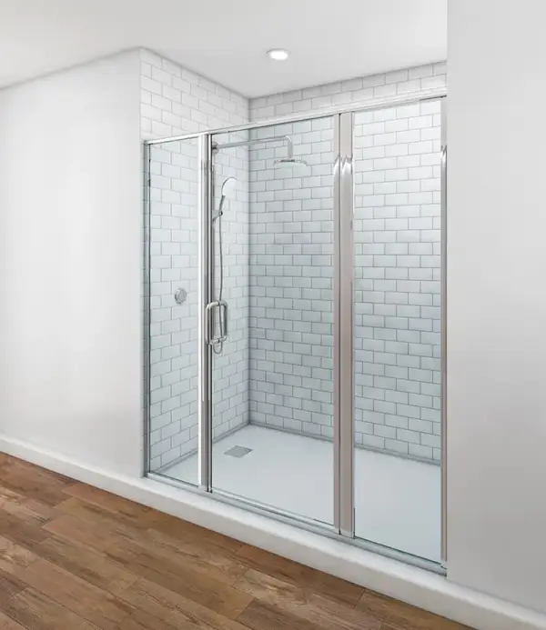 Classic Swing Shower Doors – Chrome Hardware - Image 5