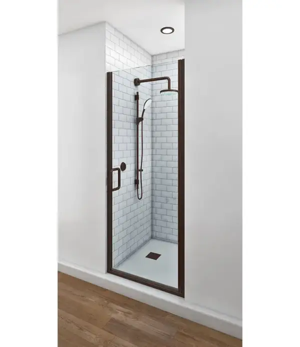 Classic Swing Shower Doors – Oil Rubbed Bronze Hardware - Image 3