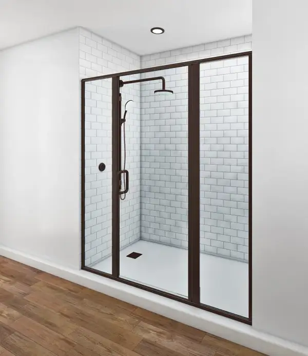Classic Swing Shower Doors – Oil Rubbed Bronze Hardware - Image 4