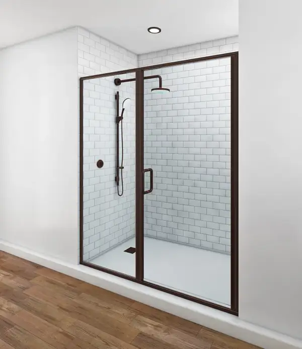 Classic Swing Shower Doors – Oil Rubbed Bronze Hardware - Image 5