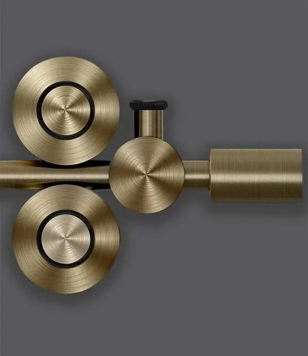 EMPIRE Sliding Shower Door – Champagne Bronze Hardware - Image 6