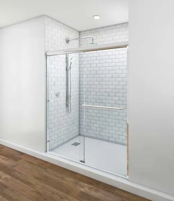 Euro Sliding Shower Doors – Chrome Hardware - Image 4