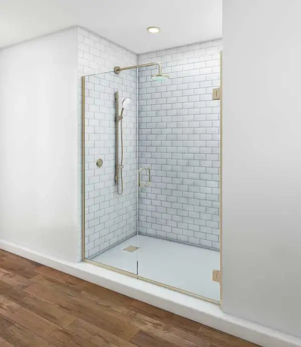 TruFit Swing Shower Doors – Brushed Nickel Hardware - Image 2
