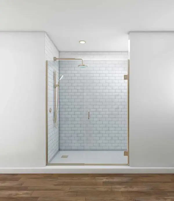 TruFit Swing Shower Doors – Brushed Nickel Hardware - Image 3