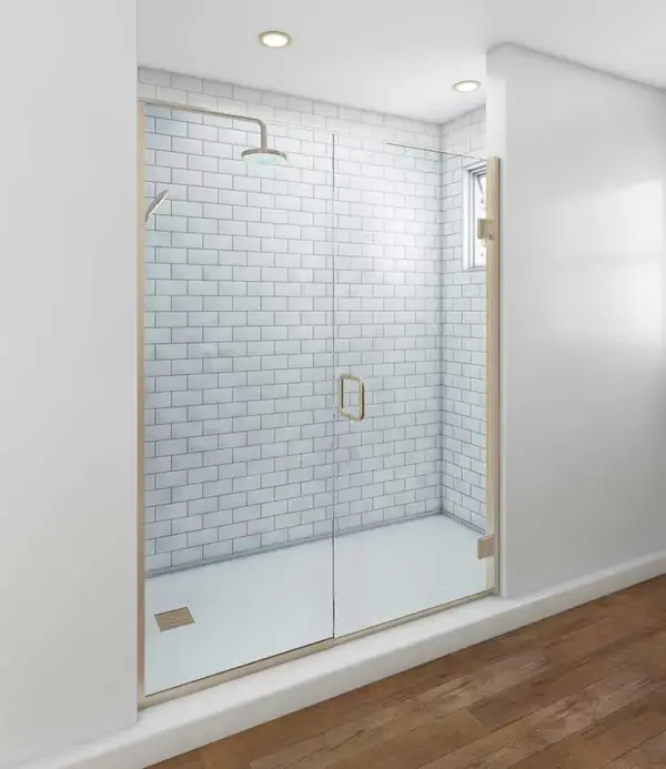 TruFit Swing Shower Doors – Brushed Nickel Hardware