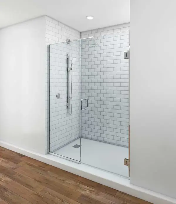 TruFit Swing Shower Doors – Chrome Hardware
