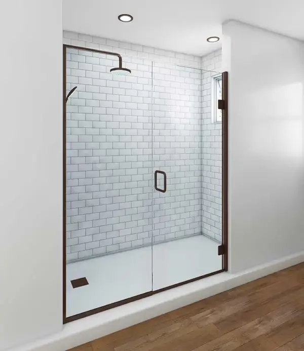 TruFit Swing Shower Doors – Roman Bronze Hardware