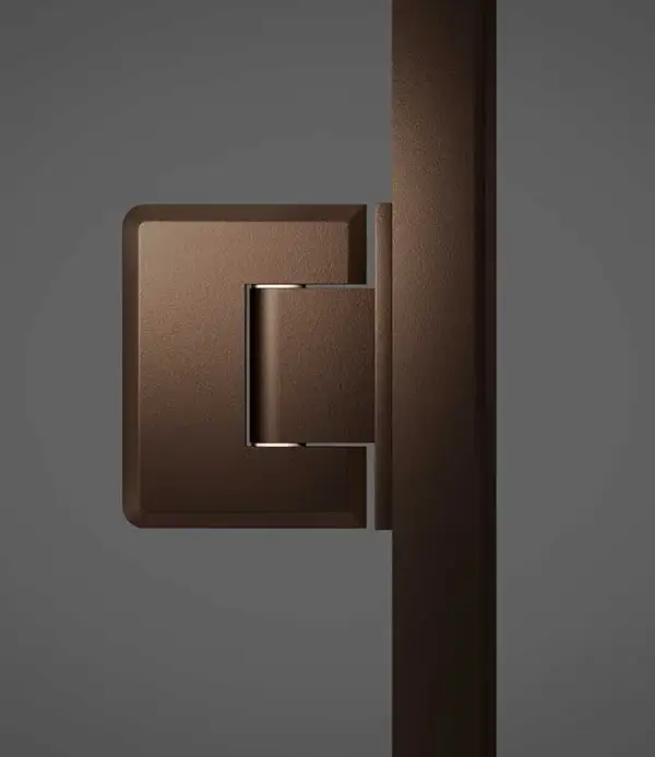 TruFit Swing Shower Doors – Roman Bronze Hardware - Image 4