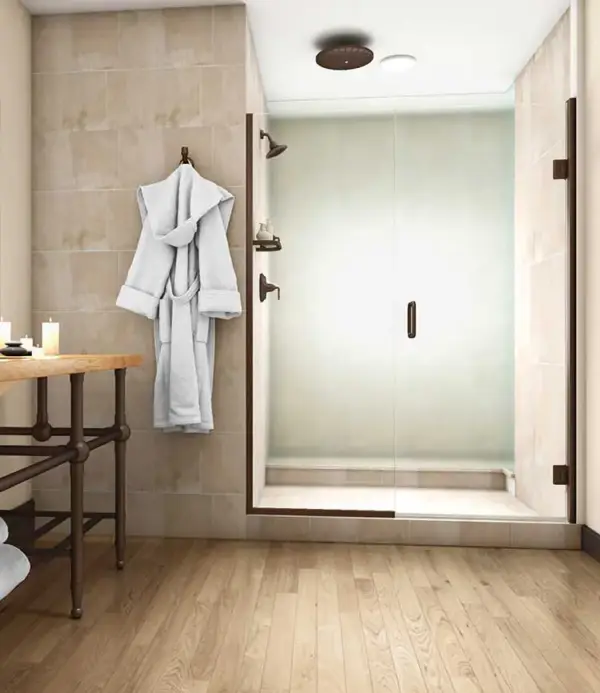 TruFit Swing Shower Doors – Roman Bronze Hardware - Image 5