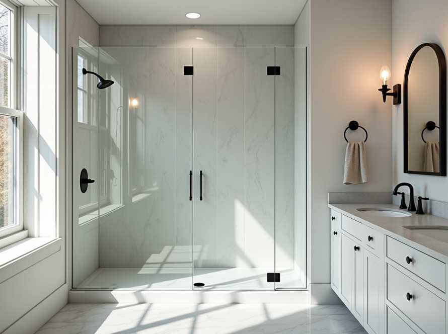Professional bathroom door installation near Boston MA
