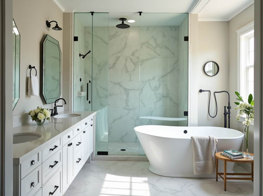 High-quality custom glass shower enclosures in Boston
