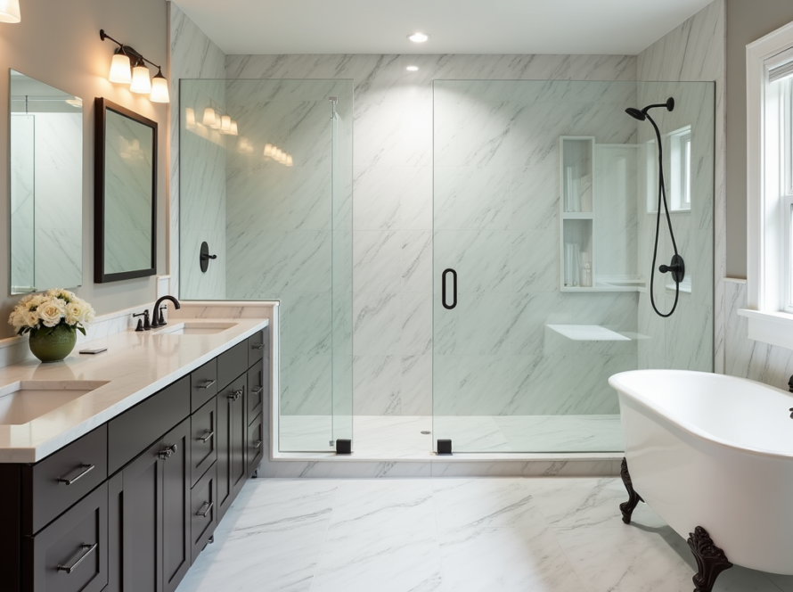Professional glass shower installers near Milton MA