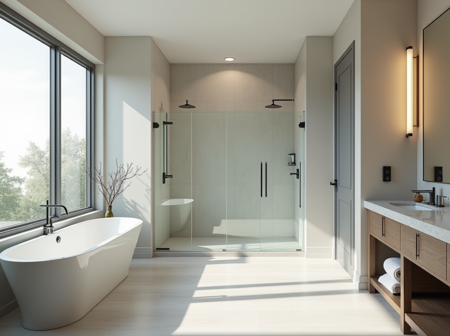 Professional shower door installation near Allston MA