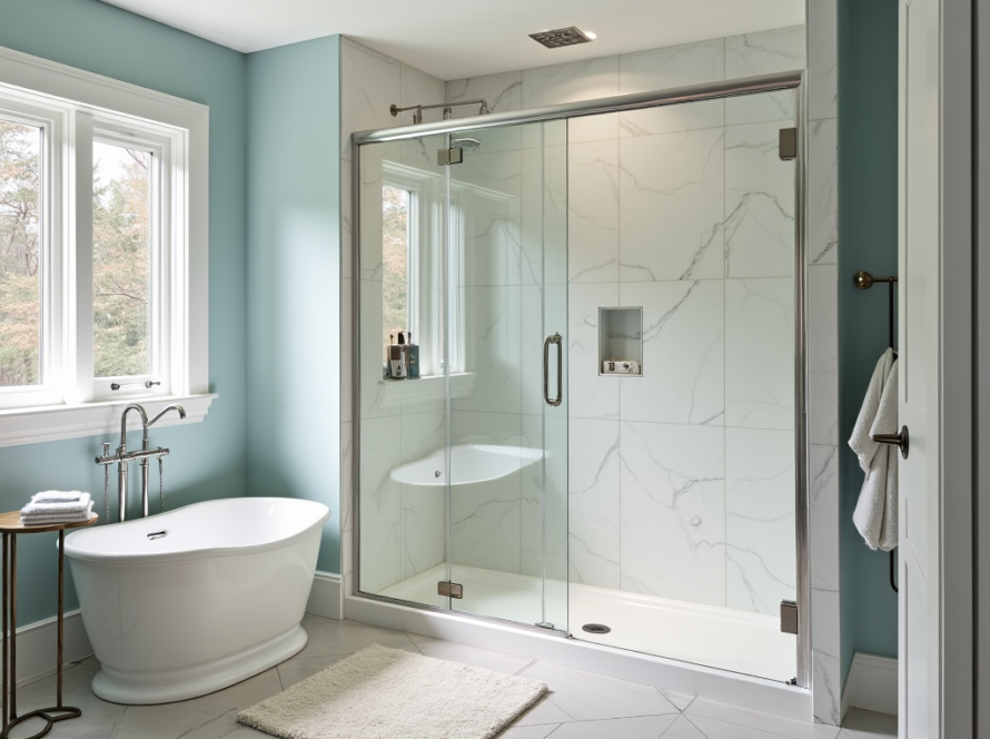 Professional shower door installation near Lincoln MA