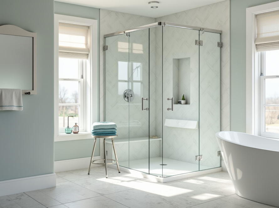 Professional shower door installation near Malden MA