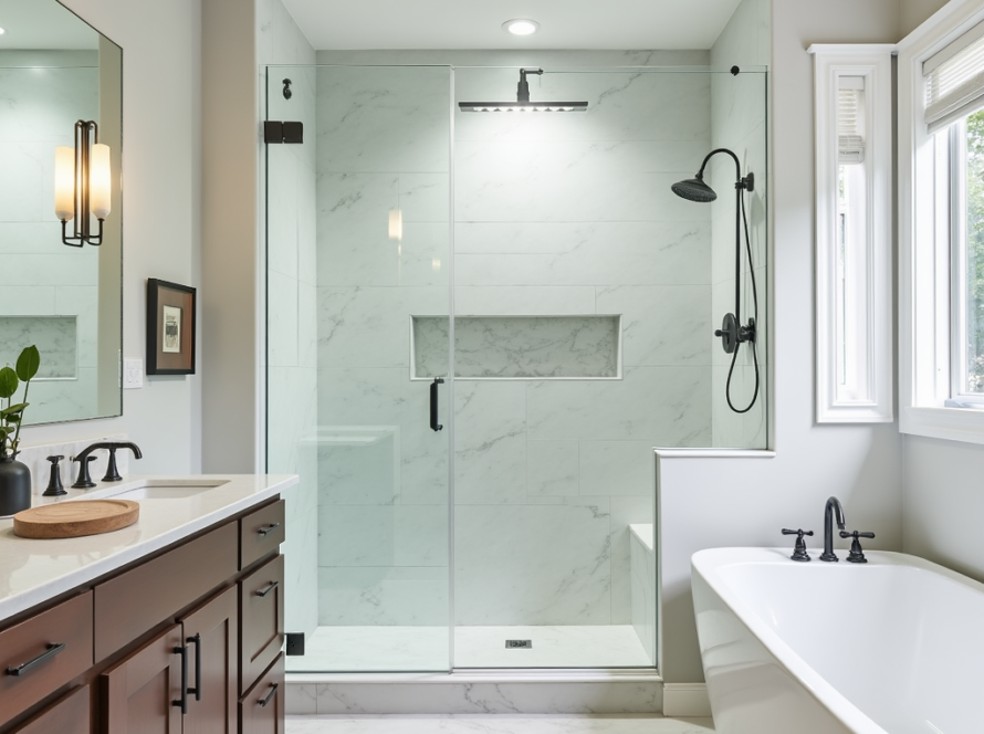 Professional shower door installation near Randolph MA