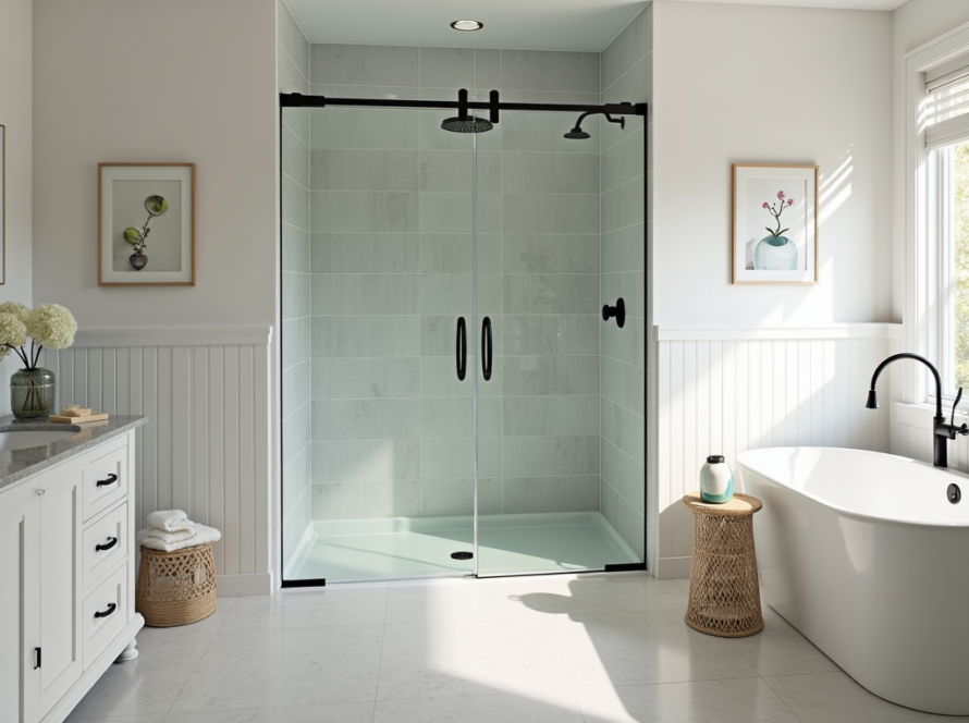 Professional shower door installation near Quincy MA