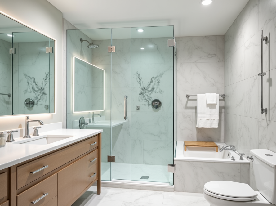 Professional shower door installation near Stoughton MA