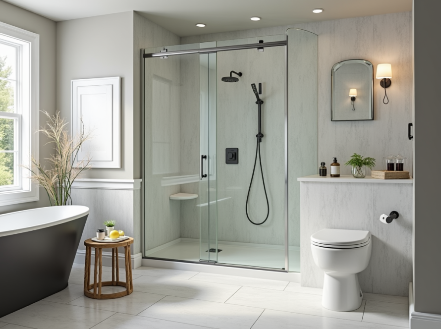 Professional shower door installation near Sudbury MA