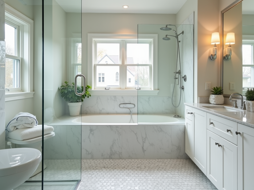 Professional shower glass installation near Ashland MA