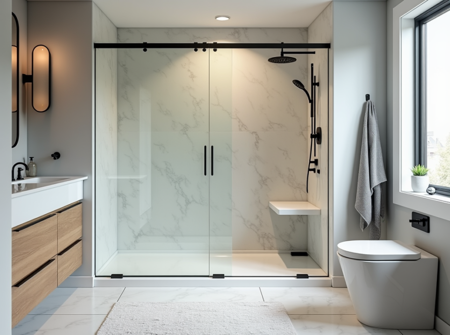 Professional shower glass installer near Weston MA