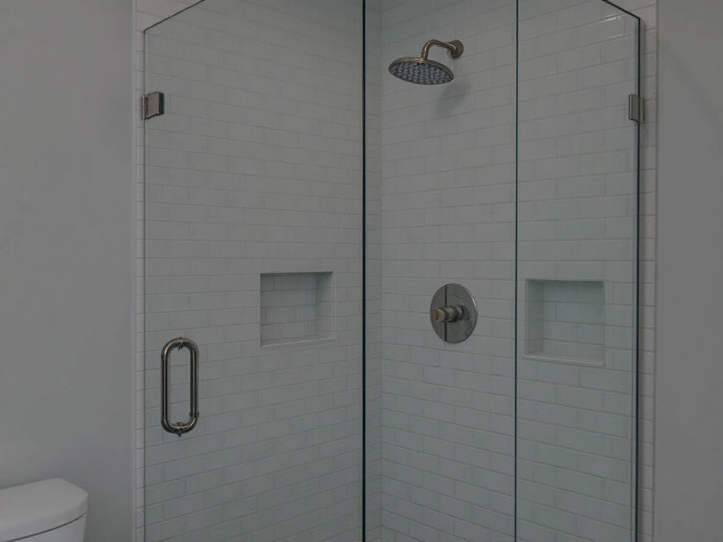 A banner promoting expert shower glass solutions in Welley, MA.