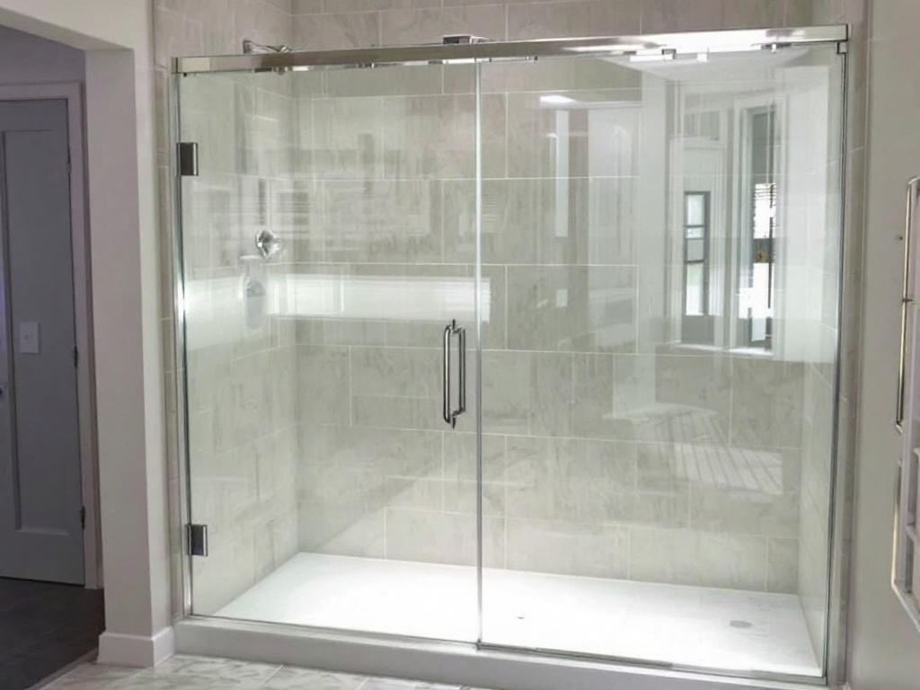 Boston's Custom Frameless Glass Shower Doors transforming the appeal of a bathroom.