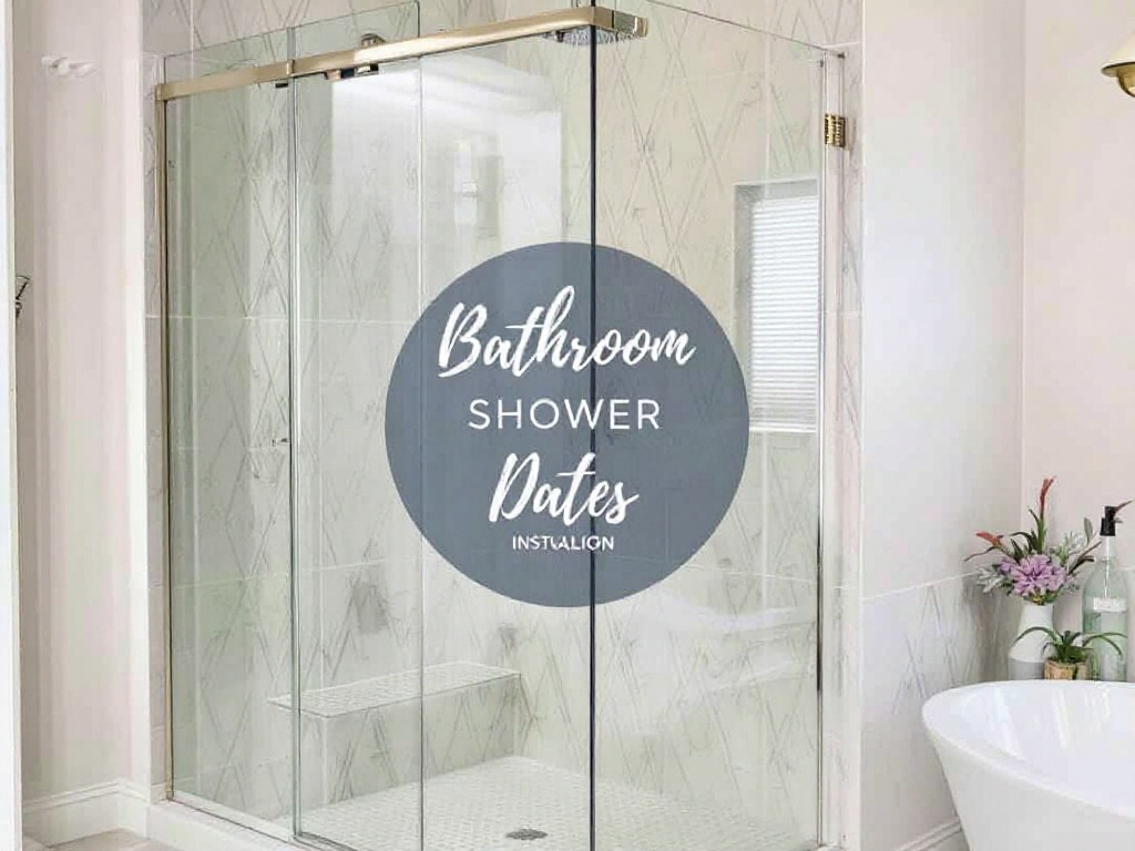 Alternative text: 'Elegant hinged shower doors installation in a Boston-based bathroom'