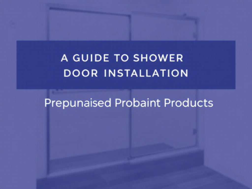 An expert showing the method of installing a contemporary, modern-design hinged shower door.