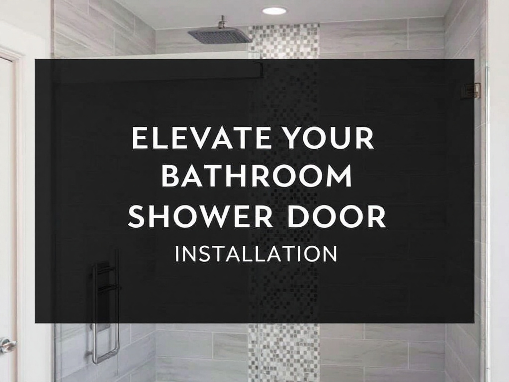 Semi-frameless shower doors enhancing the aesthetic appeal of a modern bathroom.