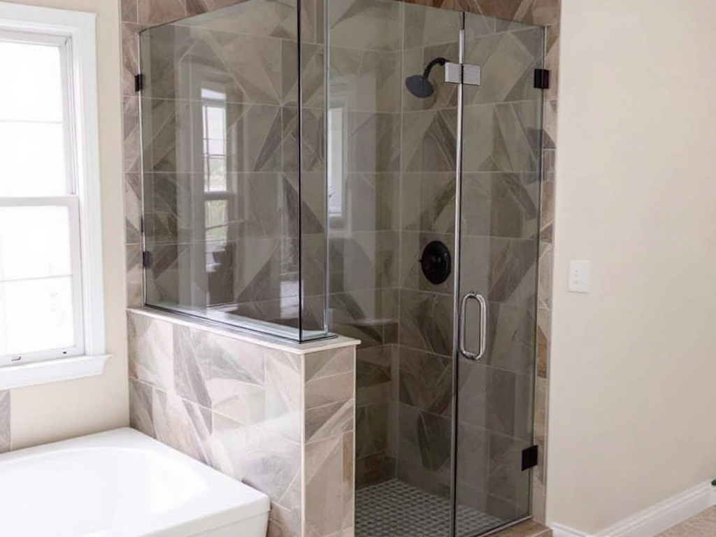 Expertly installed modern, contemporary shower doors by the best contractors near Brockton, MA.