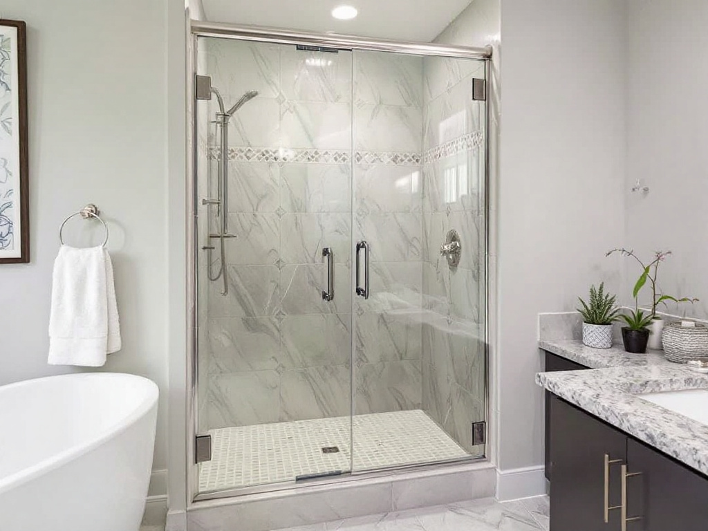 Specialized shower door installation team working in Brockton, MA.
