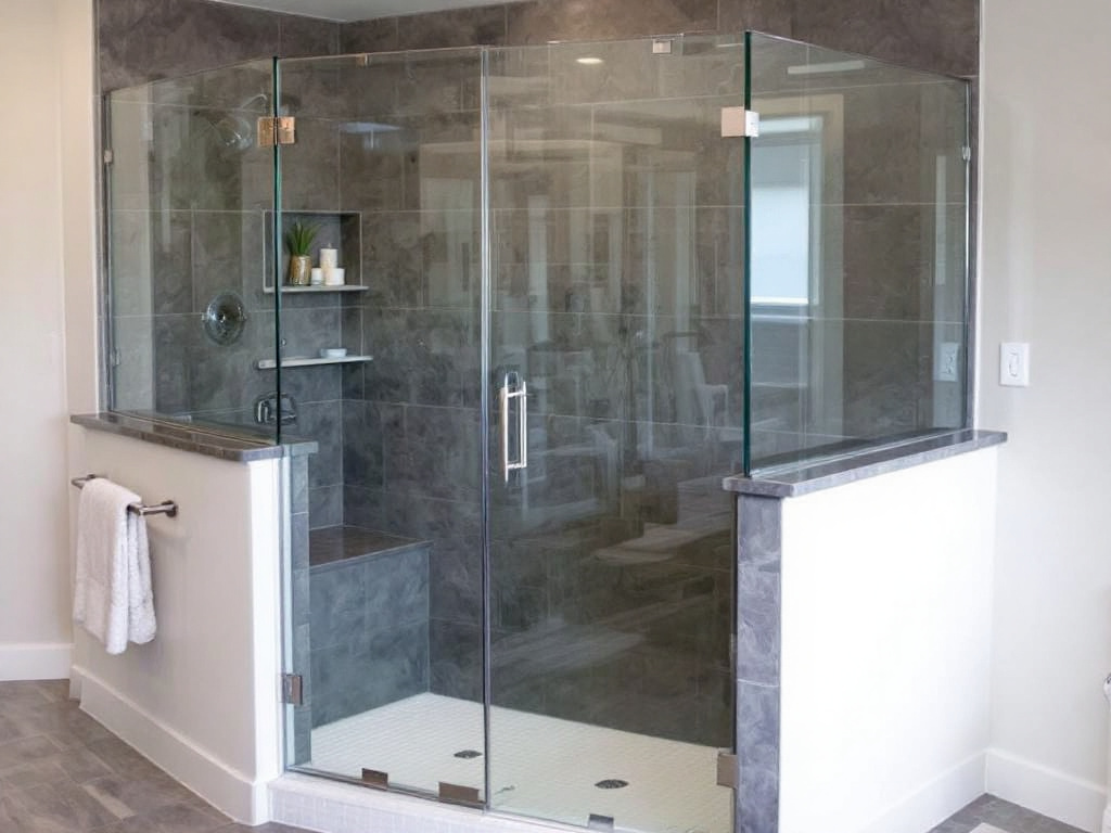 Sleek and innovative design by Atlantic Shower Door & Custom Glass Installation showcasing modern and contemporary styles.