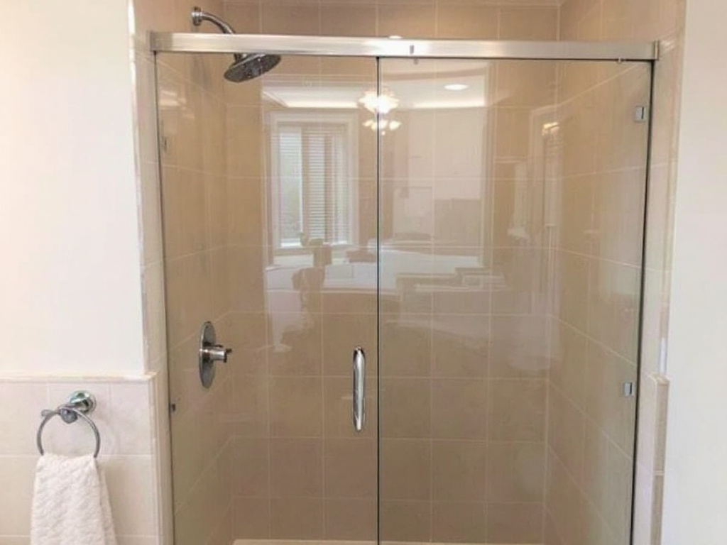 Professional shower door installers demonstrating their expert craftsmanship in Avon, MA with a modern and contemporary design.
