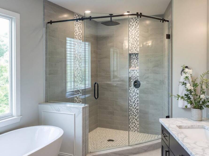 A showcase of modern, contemporary designed shower doors expertly installed by the best crafters near Avon MA.