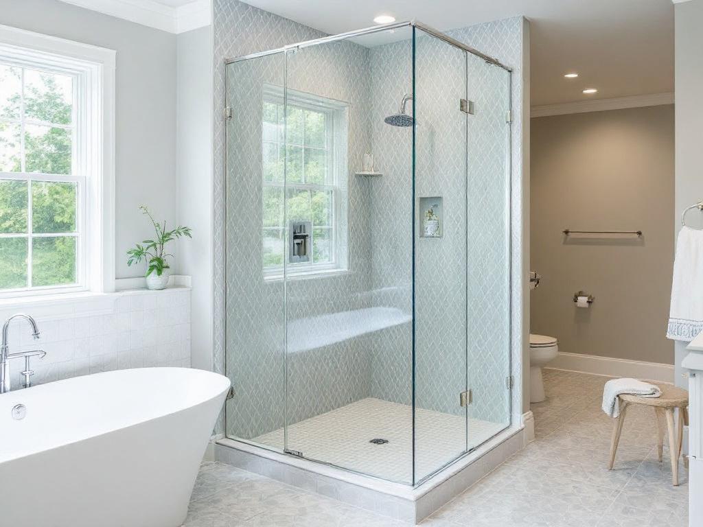 Expert solutions for modern, contemporary shower glass door installation in Canton, MA.