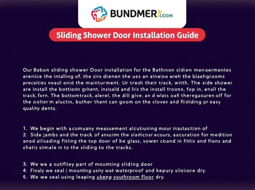 A modern contemporary design of a newly installed sliding shower door.