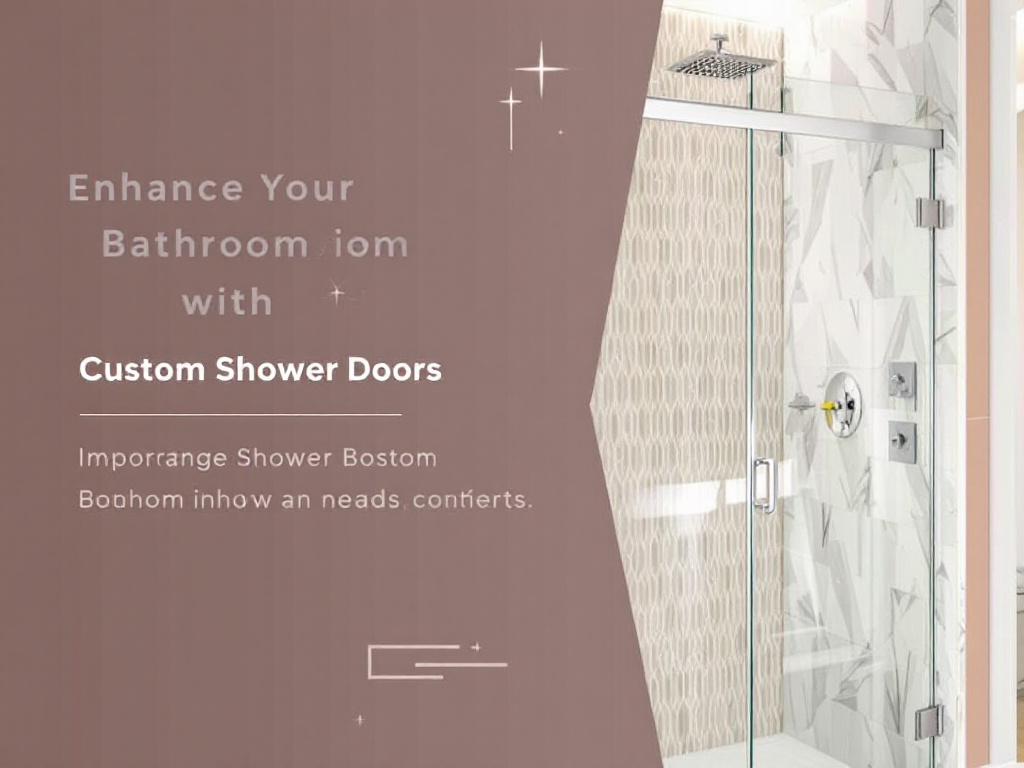 Newly installed modern and contemporary custom shower doors in a Boston home.