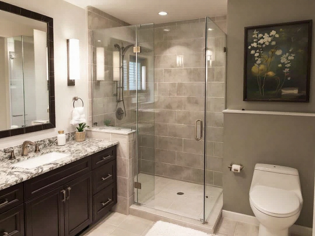 Alt Text: Boston's professional custom shower door service offering expert design and installation.