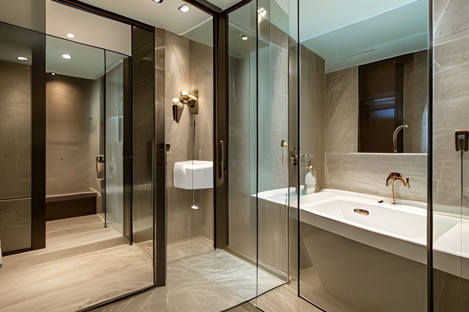 custom shower door design installation in Boston