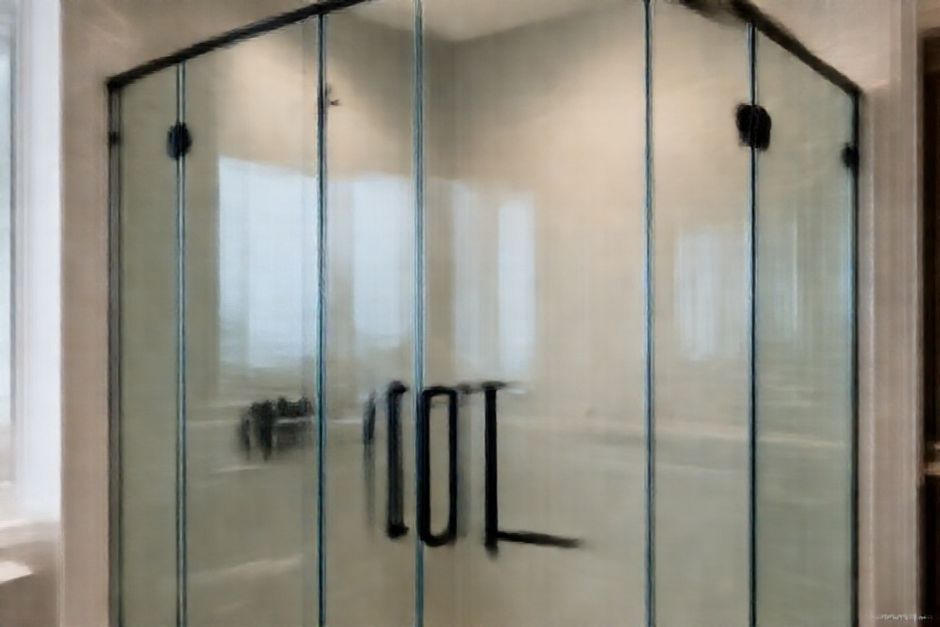 Boston Shower door custom glass installation