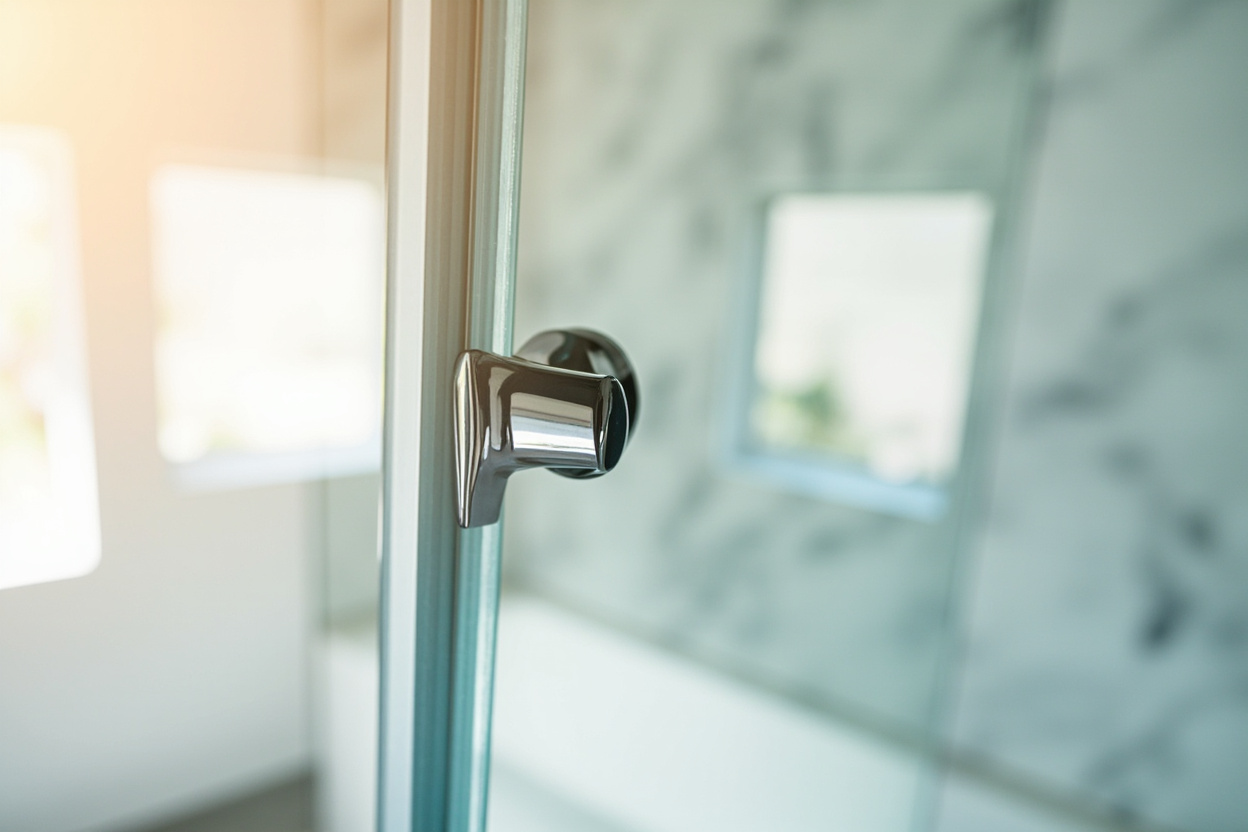 Boston Shower door custom glass installation