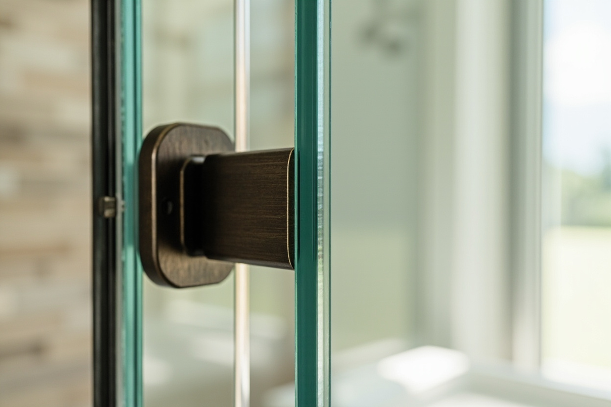 Boston Shower door custom glass installation