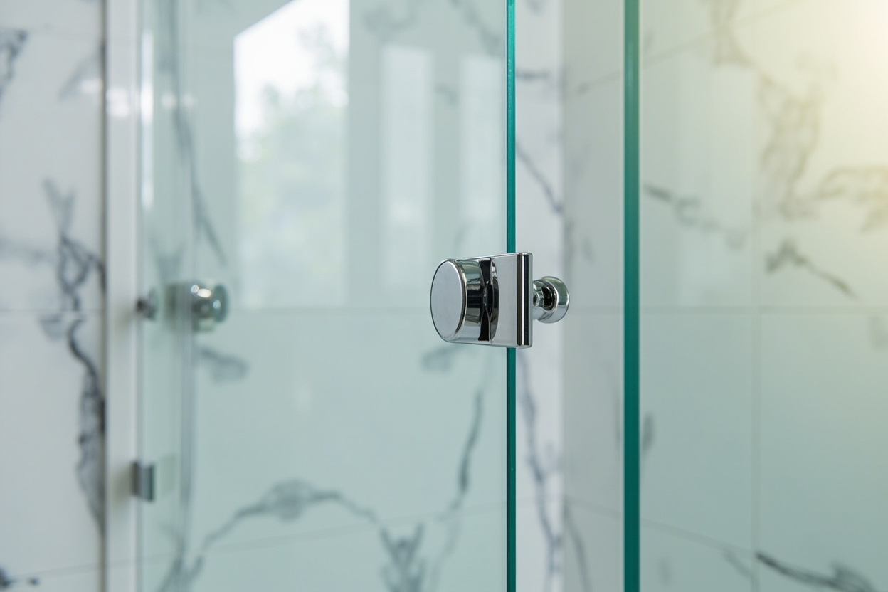 hinged shower doors installation in Boston