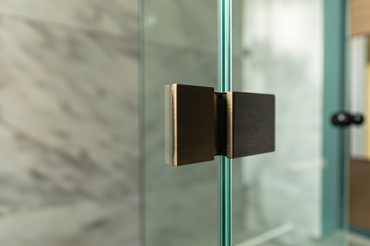 Boston Shower door custom glass installation