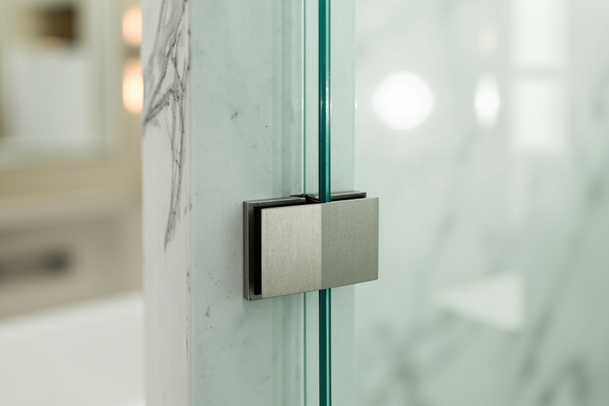 Boston Shower door custom glass installation