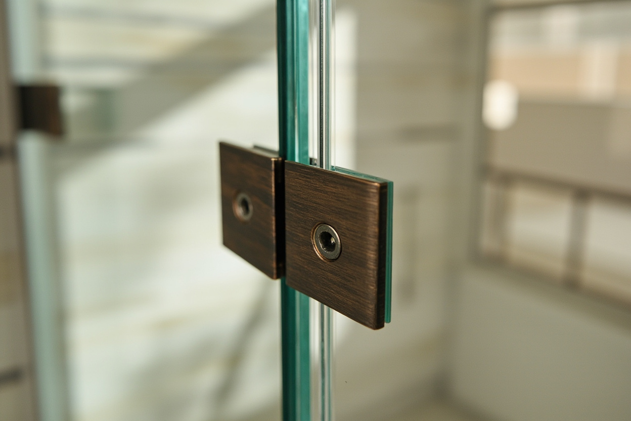 hinged shower doors installation in Boston