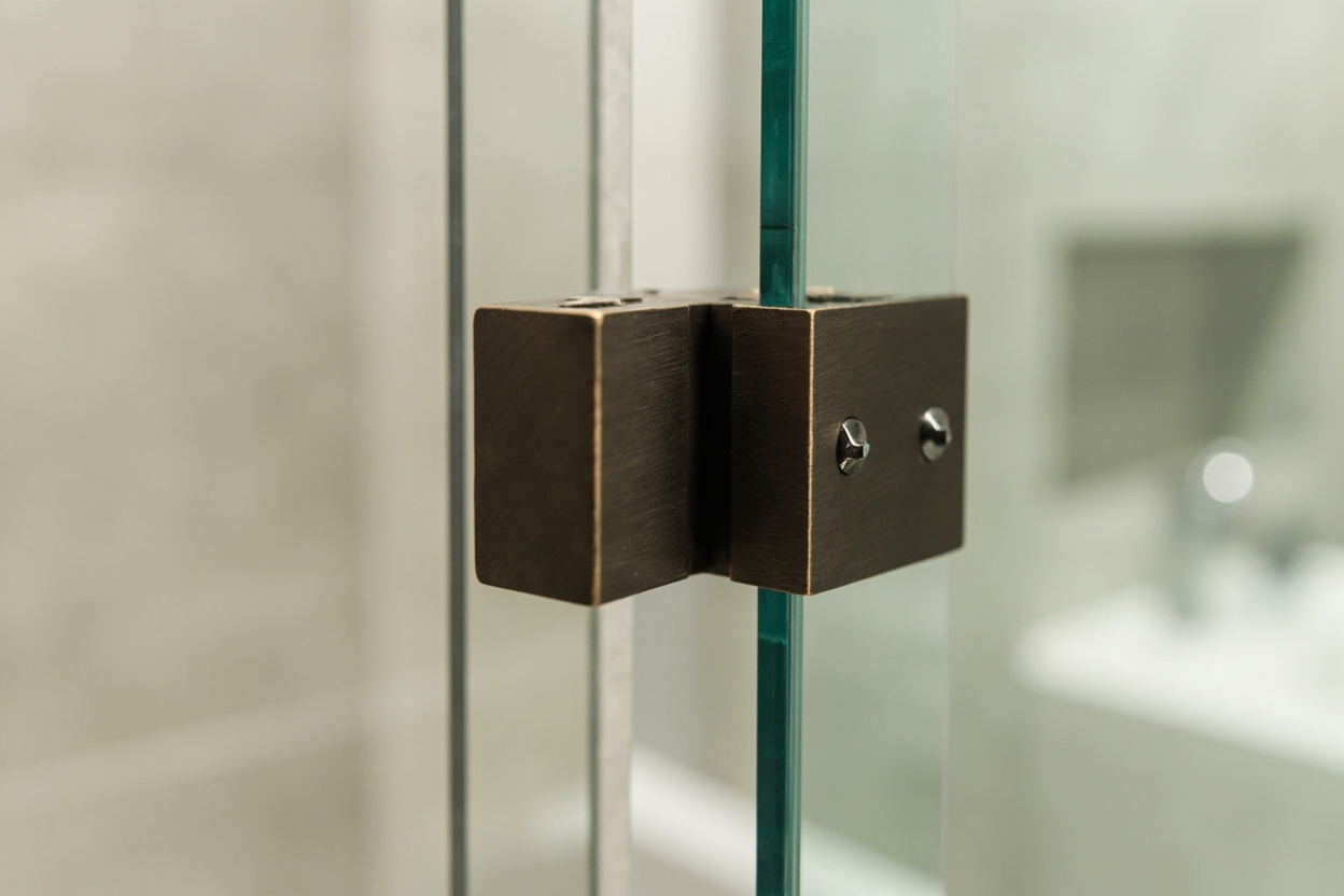 semi frameless shower doors installation in Boston
