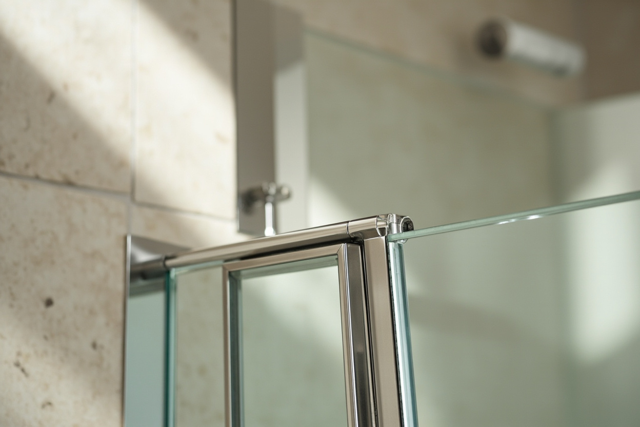hinged shower doors installation in Boston